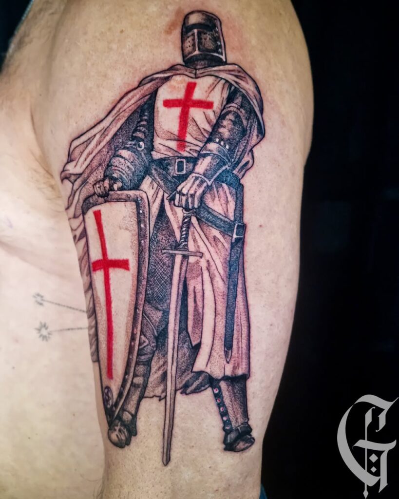 tatouage templier peppershading